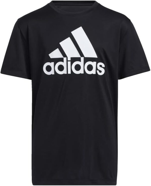 adidas Boys' Short Sleeve Aeroready Performance Logo Tee T-Shirt