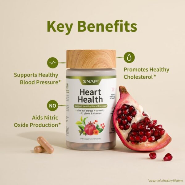 Snap Supplements Heart Health Supplements and Blood Circulation Supplements, 90 Capsules - Image 5