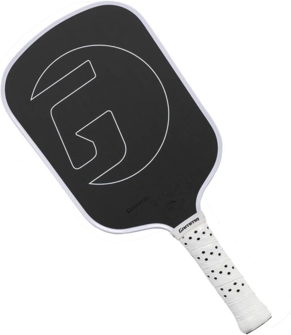 GAMMA Obsidian Carbon Fiber Pickleball Paddle, 10mm, 13mm, and 16mm Core Options, Comfortable Molded Foam Handle, and Customizable Handle Weight System - Image 3