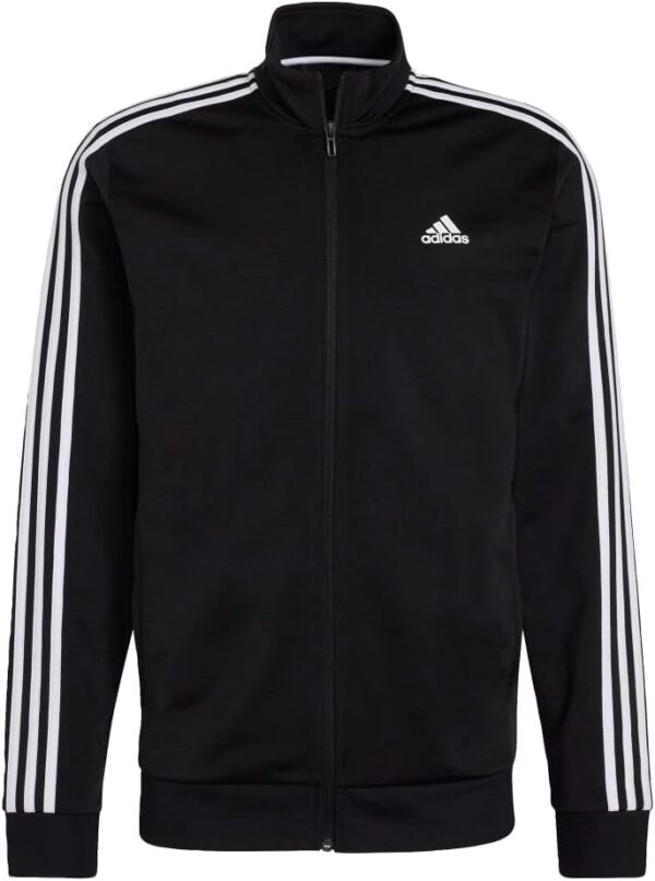 adidas Men's Essentials Warm-Up 3-Stripes Track Top - Image 2