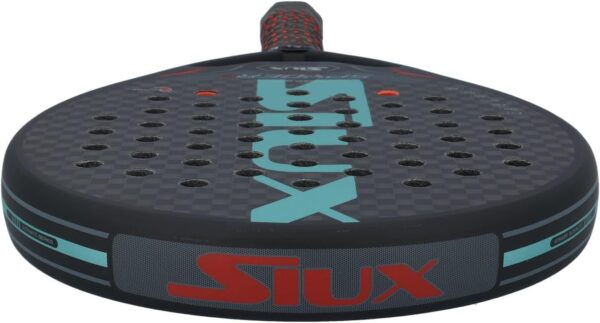 Siux Spyder 2 Revolution Control Paddle, Black and Blue, Advanced/Competition Level, Low Balance, Soft Eva Core, 12k Carbon Face, Round Shape, Matte Finish, Smooth Surface, Control Gameplay, for Men - Image 8