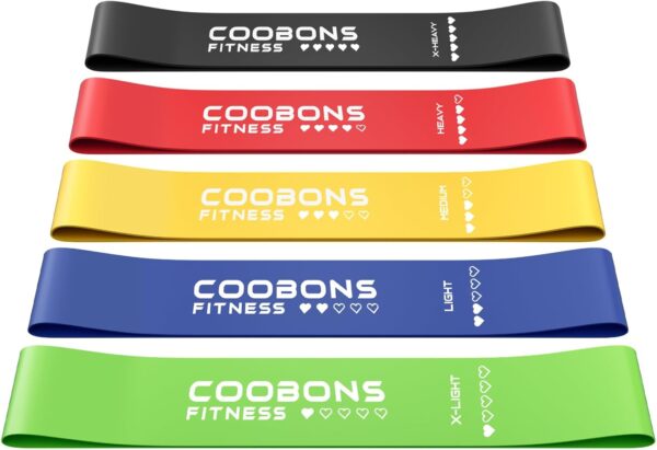 Resistance Bands for Working Out, Exercise Bands for Women & Men, Latex Elastic Bands for Yoga, Pilates, Rehab, Fitness and Home Workout, Strength Bands for Booty - Image 7