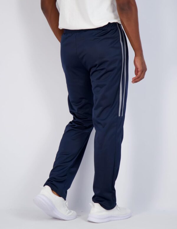 Real Essentials 3 Pack: Men's Active Athletic Casual Tricot Open Bottom Sweatpants with Pockets (Available in Big & Tall) - Image 3