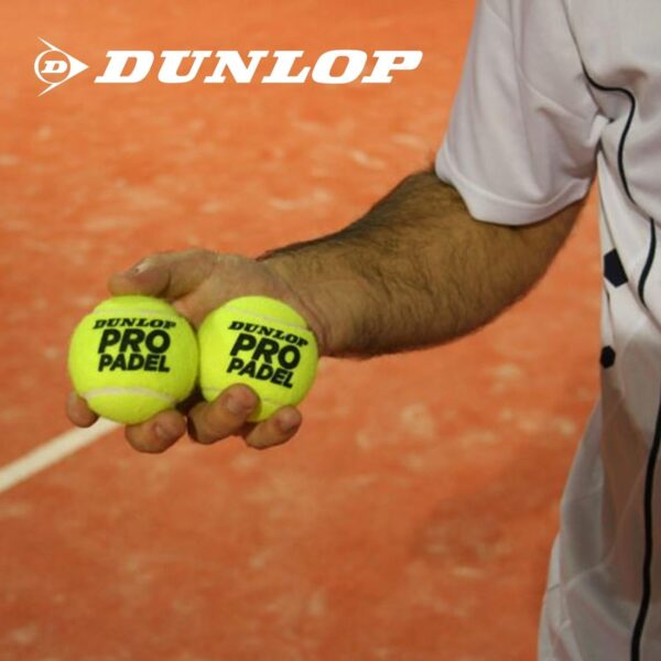 DUNLOP Pro Padel – Padel Balls for Competitions and Tournaments – (1 x 3 Pet) - Image 2