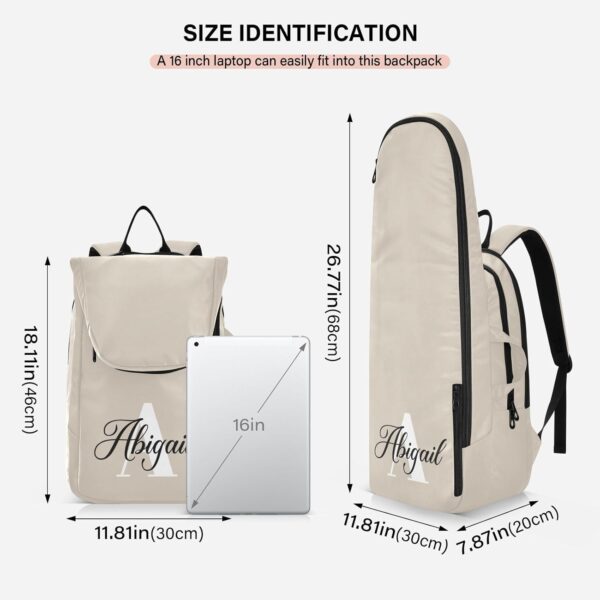 MCHIVER Custom Tennis Bags for Men Women Personalized Tennis Backpack Hold 2 Rackets Padel Sports Backpack 11.81 * 7.87 * 17.11in - Image 3