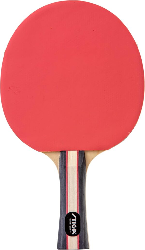 STIGA Performance 2 or 4 Player Table Tennis Set – USATT Approved Rackets and 3-Star Balls – 5-Ply Blade & Flared Handle – Perfect for Skill Development - Image 8