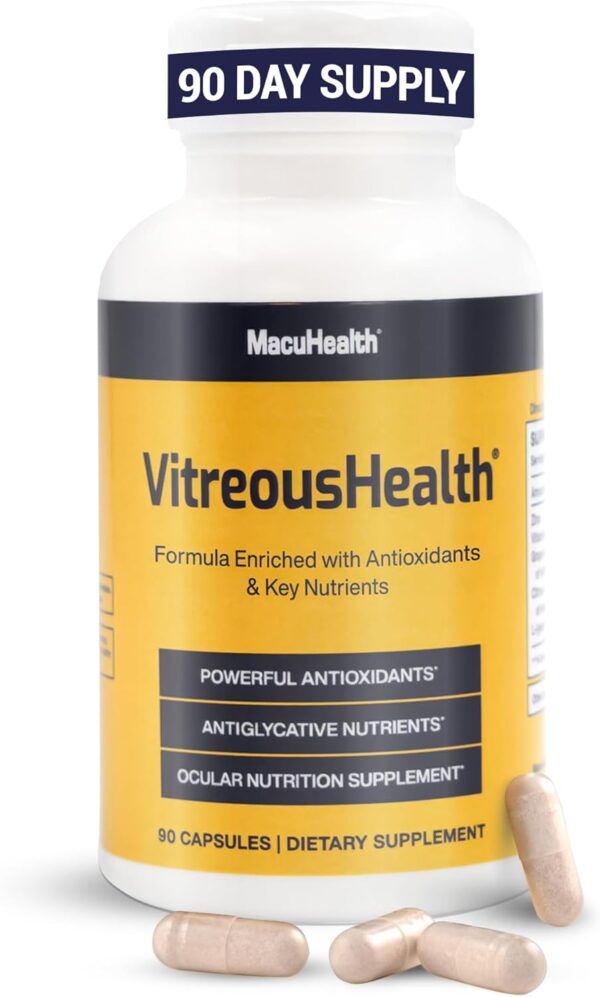 Macuhealth VitreousHealth Evidence-Based Eye Supplement - 90 Capsules