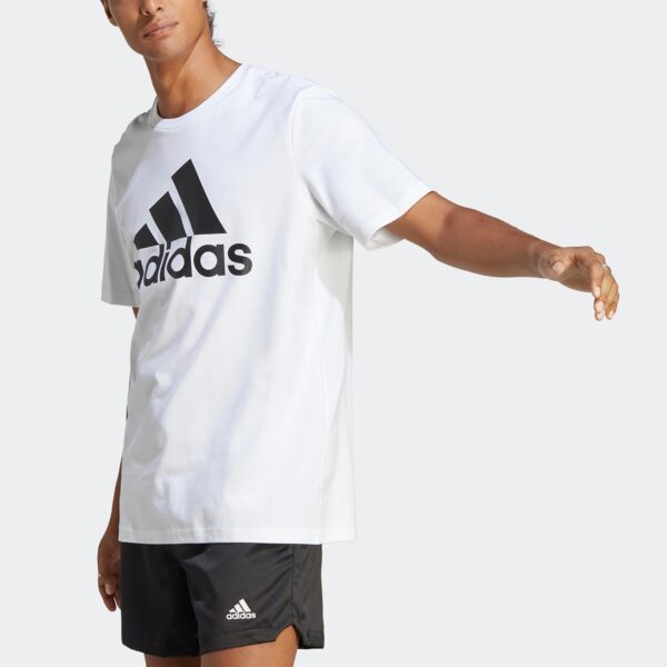 adidas Men's Essentials Single Jersey 3-Stripes T-Shirt - Image 4