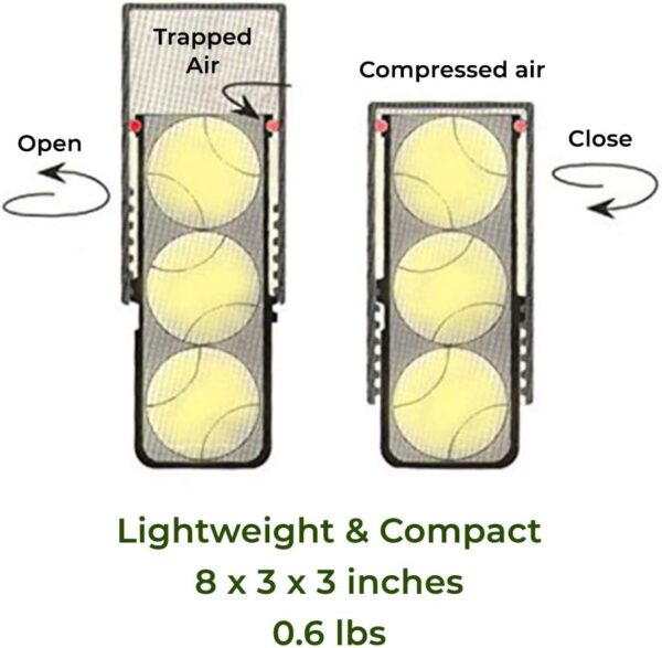 Tennis Ball Saver - Pressurized Tennis Ball Storage That Keeps Balls Bouncing Like New - Image 4