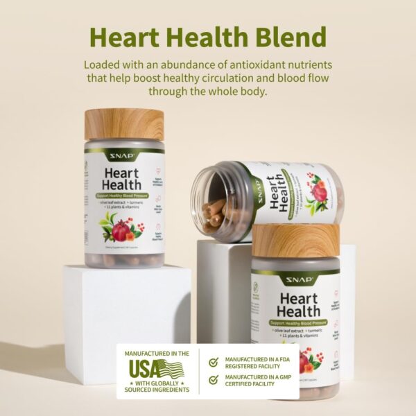 Snap Supplements Heart Health Supplements and Blood Circulation Supplements, 90 Capsules - Image 7