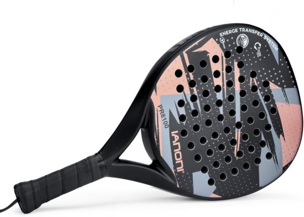 Padel Racket Carbon Fiber Surface with EVA Memory Flex Foam Core Lightweight Padel Racquet - Image 2