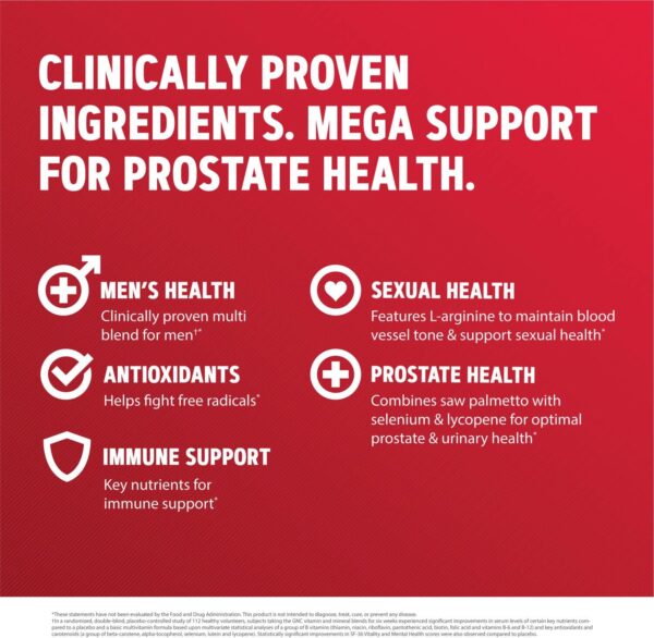 GNC Mega Men Prostate and Virility | Supports Optimal Sexual Health and Prostate Health | 90 Caplets - Image 6