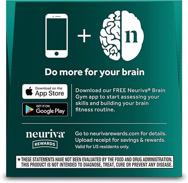 NEURIVA Ultra Decaffeinated Clinically Tested Nootropic Brain Supplement for Mental Alertness, Memory, Focus & Concentration, Cognivive, Neurofactor, Phosphatidylserine, Vitamins B6 B12, 60 Capsules - Image 19