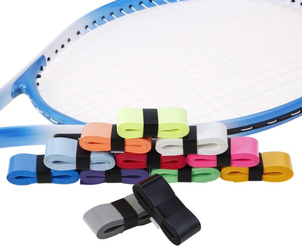 12 Pieces Tennis Racket Badminton Racket Grip Tape Overgrips for Anti-Slip and Sweat Absorbent Grip - Image 7