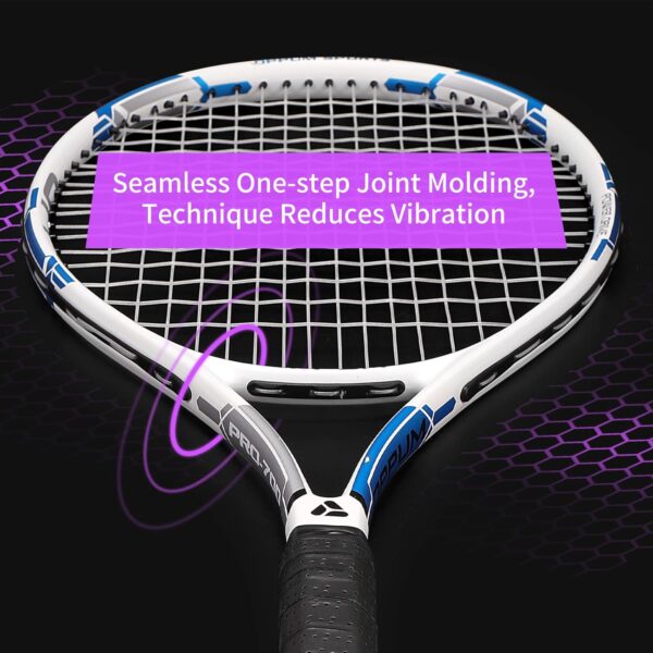 27" Pro Tennis Rackets (2-Pack), Lightweight, Durable Strings, Ideal for Beginner/Intermediate Players - Image 6