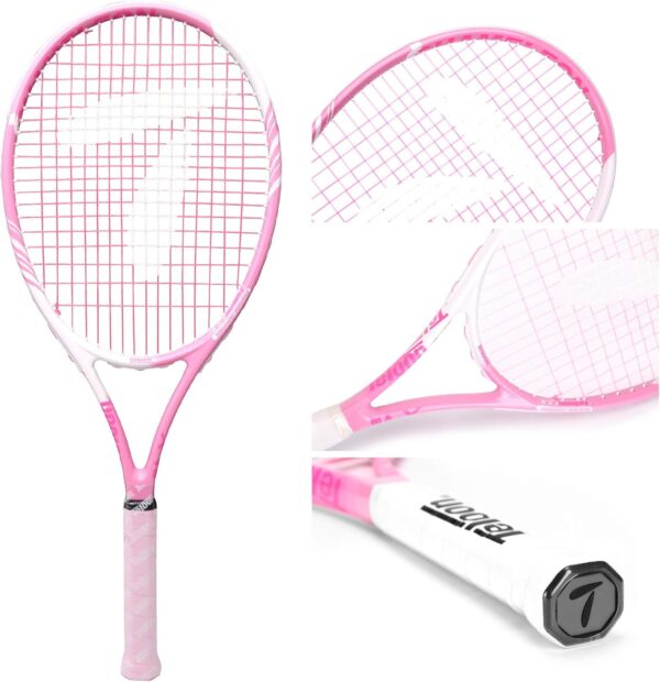 Teloon Tennis Rackets for Adults 2 pcs Recreational -27 inch Tennis Racquet for Men and Women College Students Beginner Tennis Racket.… - Image 3