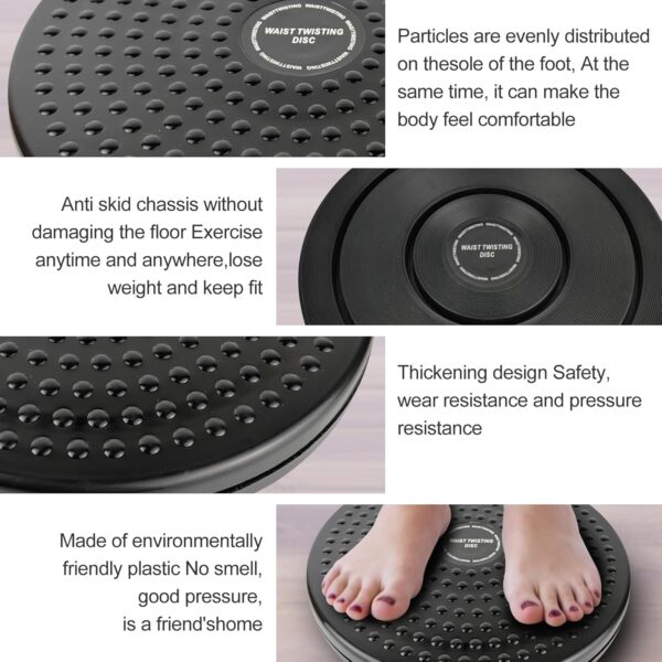 H H&J HUAJIAN Waist Whisper Disc,Body Twister Waist Twister Body Shaping Rotating Board for Women's Twisting Sports Equipment Aerobic Exercise Foot Massage - Image 7