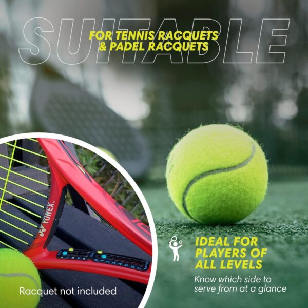 Scoring Right Portable Tennis Racket and Padel Scorekeeper, Easily Mounted Small Score Board to Keep Score of Points, Games, and Sets, ITF Conforming and Lightweight Mini Score Keeper, 1.9g - Image 4