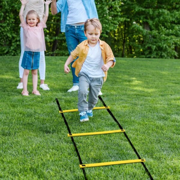 GHB Pro Agility Ladder Agility Training Ladder Speed 12 Rung 20ft with Carrying Bag - Image 7