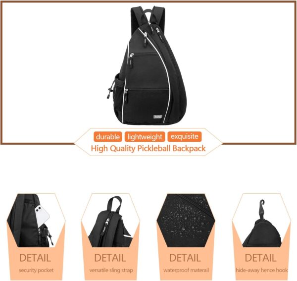 Sucipi Pickleball Bag for Women Pickleball Backpack Reversible Pickleball Paddle Bag Pickleball Rackets Bags for Ladies - Image 3