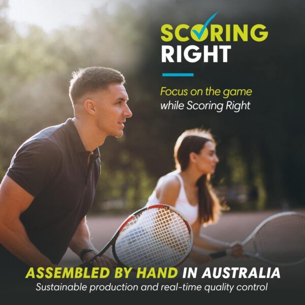 Scoring Right Portable Tennis Racket and Padel Scorekeeper, Easily Mounted Small Score Board to Keep Score of Points, Games, and Sets, ITF Conforming and Lightweight Mini Score Keeper, 1.9g - Image 3