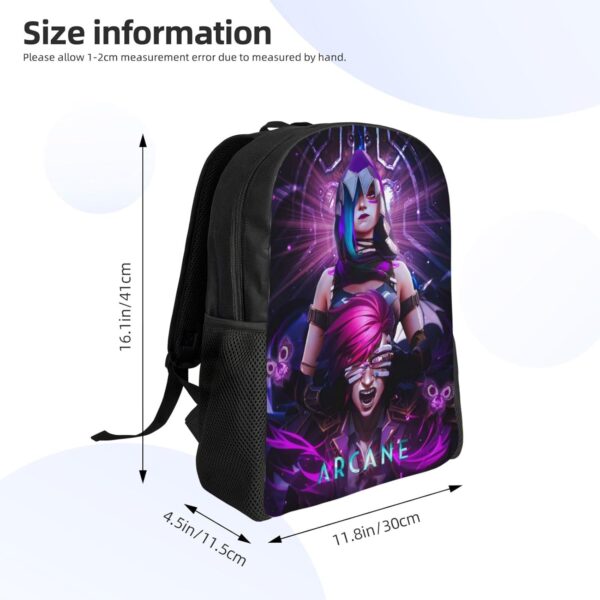 Arcane Backpack, Anime Leisure Travel Sports Backpack, Lightweight And Large Capacity - Image 4