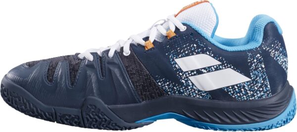 Babolat Men's Movea Padel Shoes-Support and Cushioning-2 Powerful Straps-Breathable Ortholite Sole-French Brand-Grey/Scuba Blue - Image 3