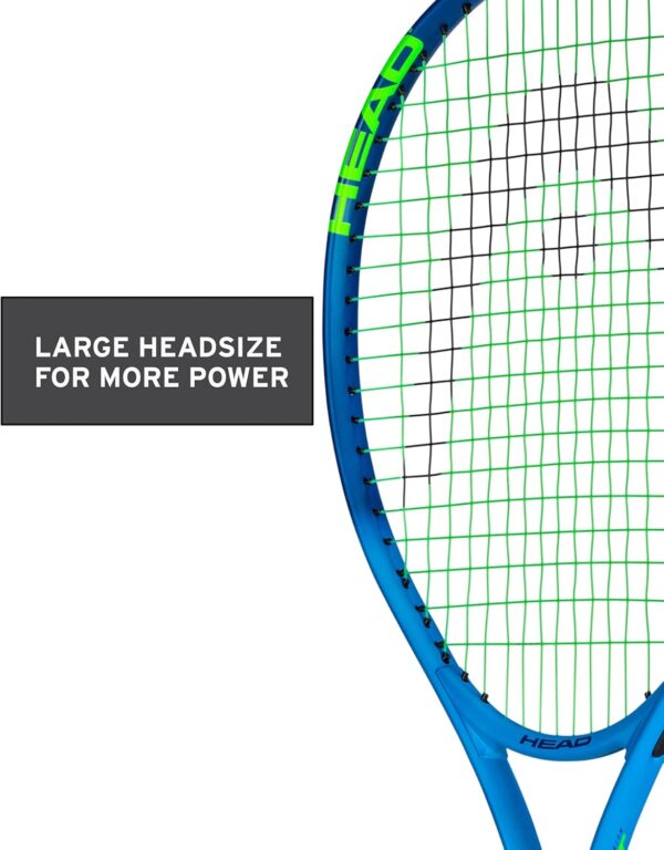 HEAD Ti. Conquest Tennis Racket - Pre-Strung Head Light Balance 27 Inch Racquet - 4 3/8 in Grip,Blue - Image 5