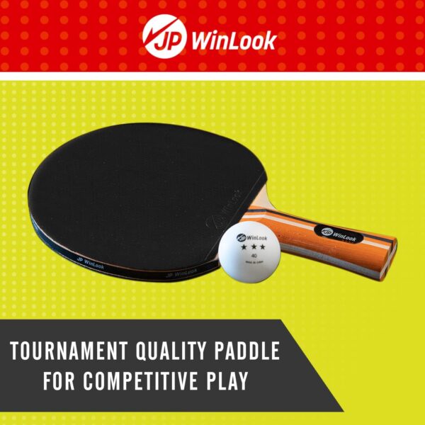 JP WinLook Ping Pong Paddles Sets - Portable Table Tennis Paddle Set with Ping Pong Paddles Professional Case & Ping Pong Balls. Premium Table Tennis Racket Player Set for Indoor & Outdoor Games - Image 6