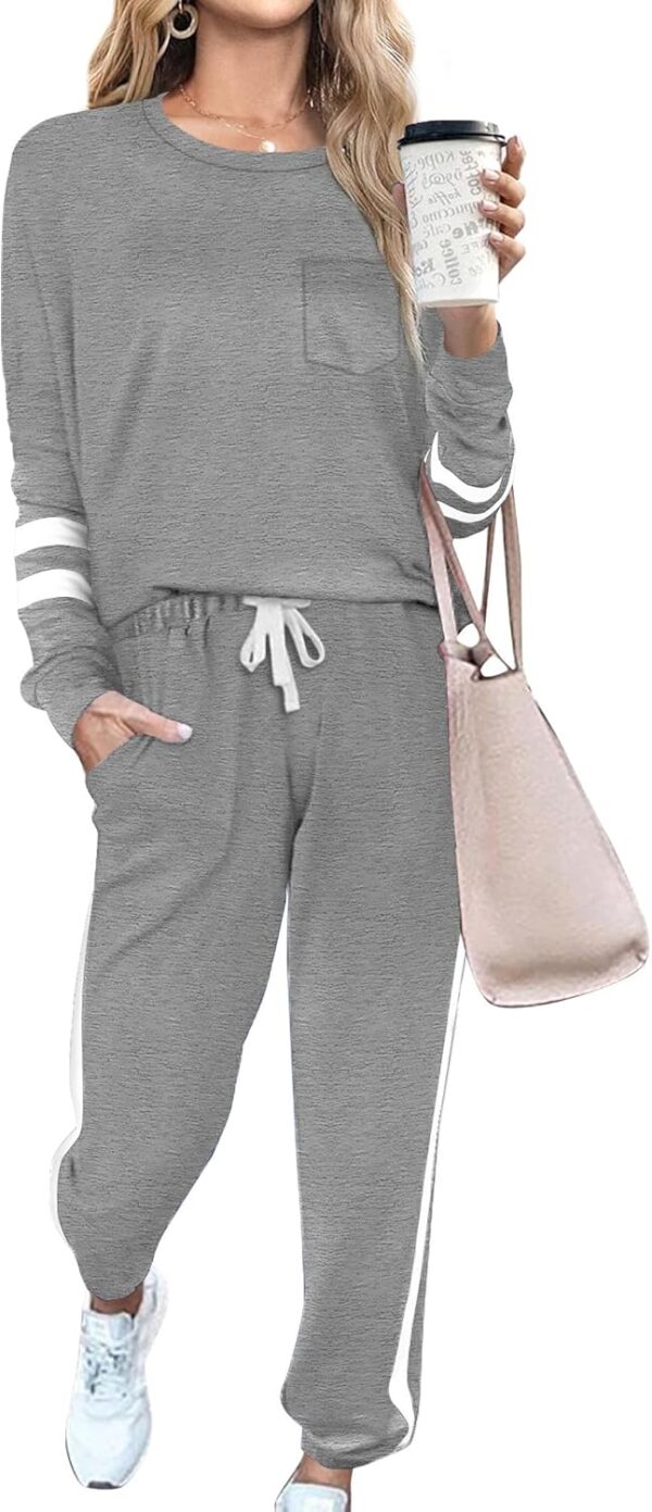 RUBZOOF Sweatsuits for Women Sets 2 Piece Outfits Casual Lounge Sets Two Piece Sweat Suits S-3XL