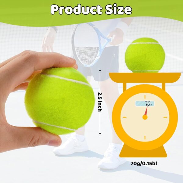 Tennis Training Ball with String,Tennis Trainer Balls Self Practice Trainer Tool, Tennis Ball Training Equipment for Rebound Baseboard Self Tennis Training Tool - Image 2