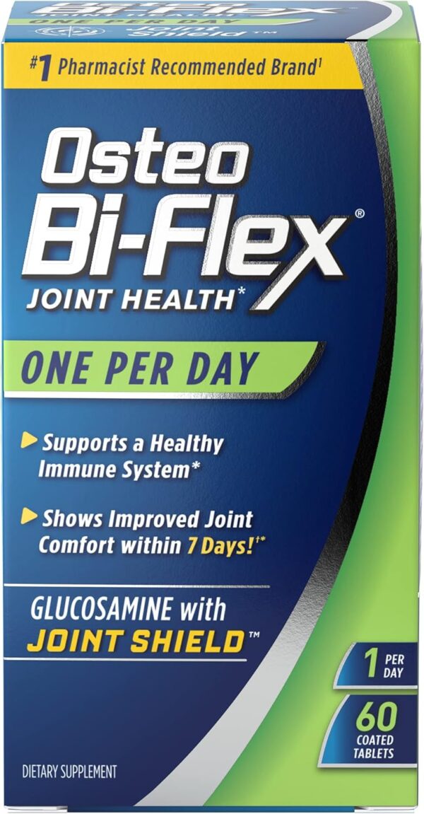 Osteo Bi-Flex One Per Day, Glucosamine Joint Health Supplement with Vitamin D, Coated Tablets, 60 Count