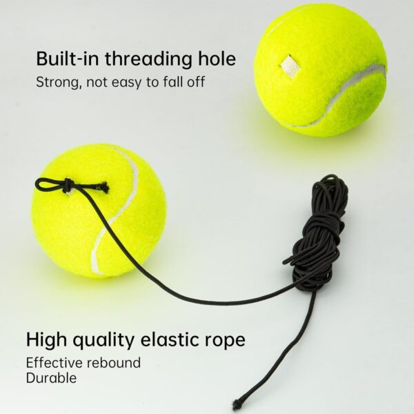 Tennis Training Ball with String,Tennis Trainer Balls Self Practice Trainer Tool, Tennis Ball Training Equipment for Rebound Baseboard Self Tennis Training Tool - Image 5