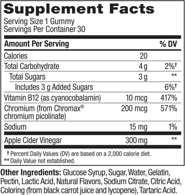 OLLY Metabolism Gummy Rings, Apple Cider Vinegar, Vitamin B12, Chromium, Energy and Digestive Health, Chewable Supplement, Apple Flavor - 30 Count - Image 7