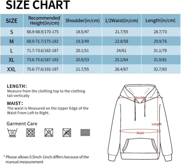 Men'S Sports And Leisure Drawstring Hoodie Classic Long Sleeved Pullover - Image 5