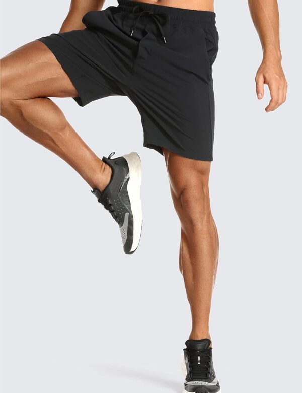 CRZ YOGA Men's Linerless Workout Shorts - 7'' Quick Dry Running Sports Athletic Gym Shorts with Pockets - Image 6