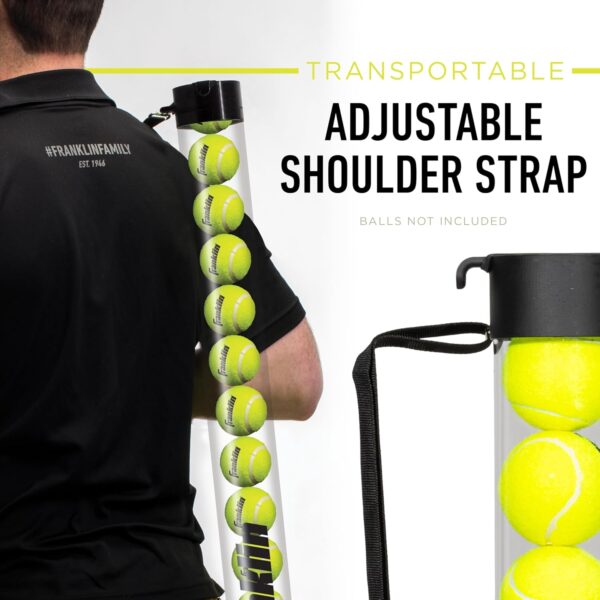 Franklin Sports Pickleball, Tennis + Padel Ball Hopper Tubes - (15) Tennis/Padel Ball + (12) Pickleball Picker Upper Tubes - Ball Hoppers + Retriever for Quick Pickup + Storage - Balls Not Included - Image 3