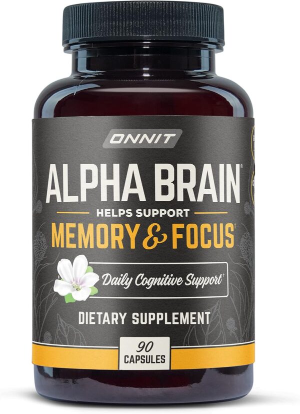 ONNIT Alpha Brain Nootropic Brain Supplement for Men & Women | Memory, Mental Clarity & Cognitive Improvement | Focus Capsules with L-Theanine, Vitamin B6 & Phosphatidylserine (90 Count) - Image 7