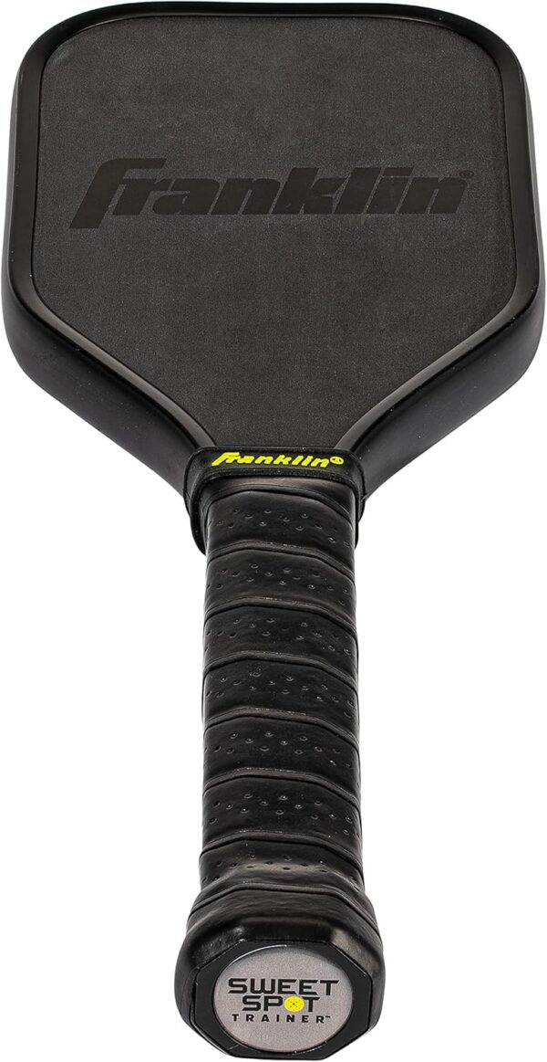 Franklin Sports Sweet Spot Training Pickleball Paddle - The Original Pickleball Trainer Practice Paddle - Mini Paddle Head + Extra Long Handle for Shot + Swing Training - 16mm Core + T700 Carbon Face - Image 10