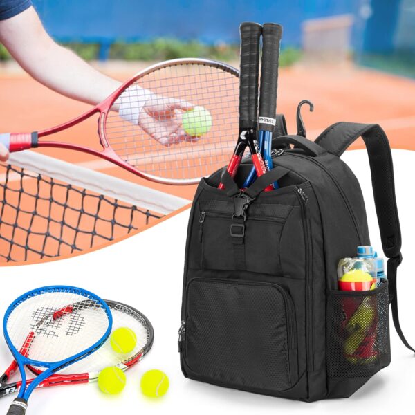 DSLEAF Tennis Bag for Men/Women to Hold 2 Rackets, Tennis Backpack with Separate Shoe Space for Tennis Sport - Image 7