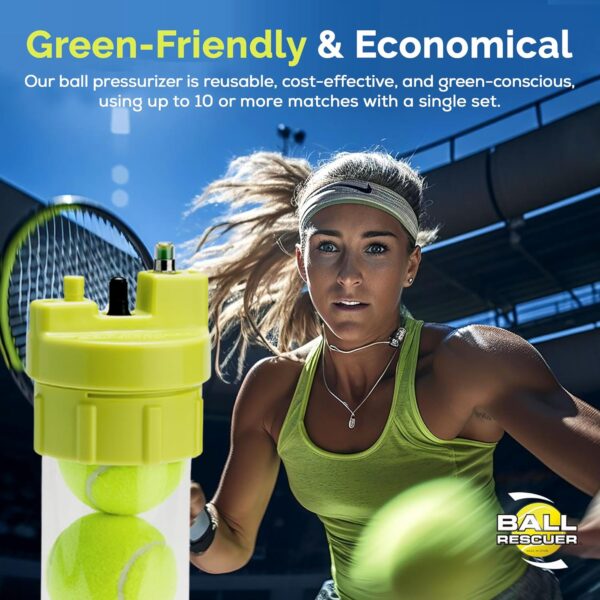 Tennis Ball Pressurizer – Converts Compatible Tennis Ball Container into a 30 psi Ball Pressurizer & Extends Ball Life (Pump & Container not Included in Standard and Standard Plus) - Image 8