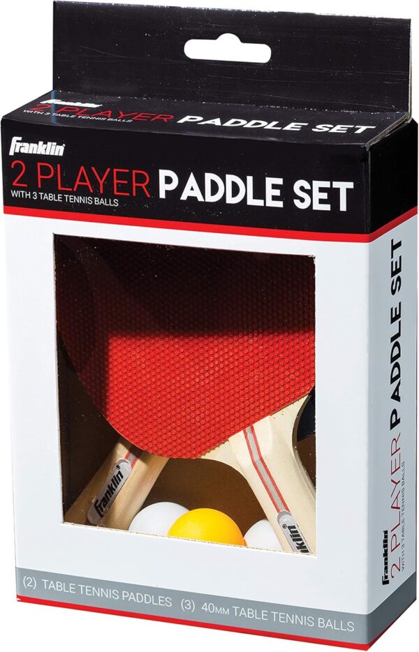 Franklin Sports Ping Pong Paddle Set with Balls - 2 Player & 4 Player Table Tennis Paddle Kit - Full Ping Pong Starter Kit - Image 10