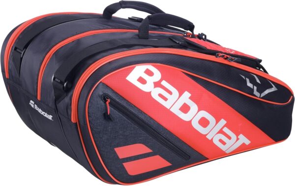 Babolat RH Juan Lebron Padel Racket Bag (Black/Red) - Image 2