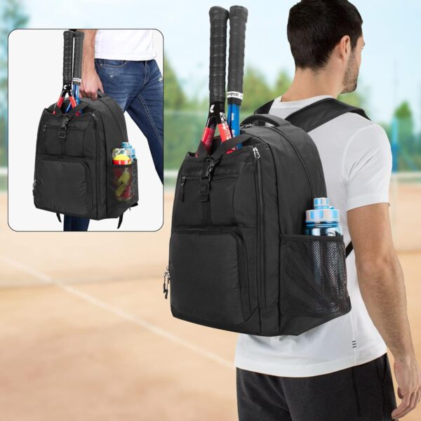 DSLEAF Tennis Bag for Men/Women to Hold 2 Rackets, Tennis Backpack with Separate Shoe Space for Tennis Sport - Image 5