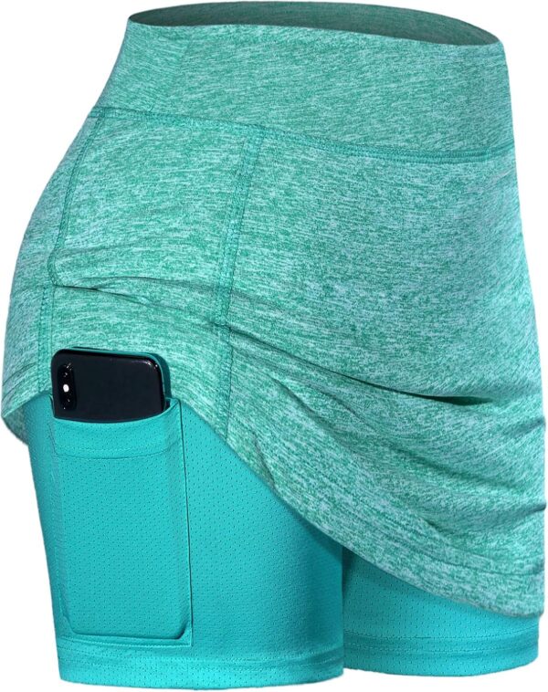 BLEVONH Womens Summer Tennis Skirts with Shorts Underneath, Pickleball, Athletic, Workout and Golf Skorts with Pockets