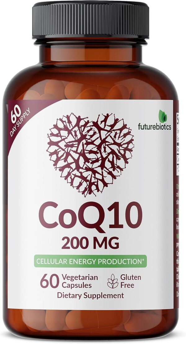 Futurebiotics CoQ10 200 MG Cellular Energy Production, 60 Vegetarian Capsules - Image 3