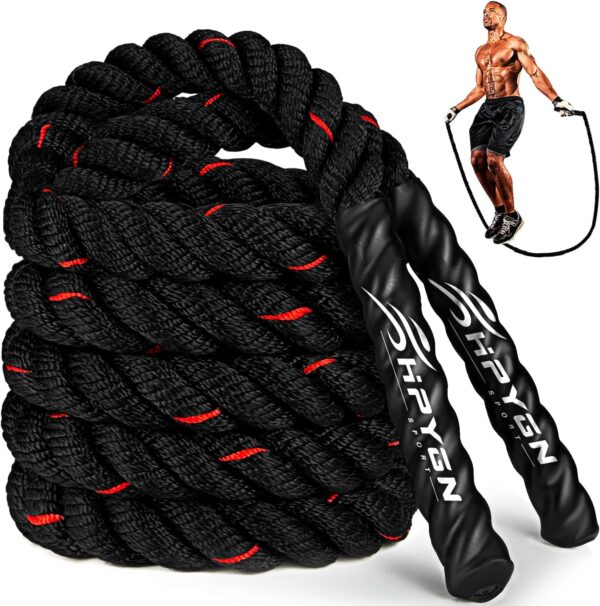 Jump Rope, Weighted Jump Ropes for Men women, 2.8lb 3.8lb 5lb Heavy Skipping Rope for Exercise, Adult Jumpropes for Home Workout, Improve Strength and Building Muscle,Total Body Workout Equipment