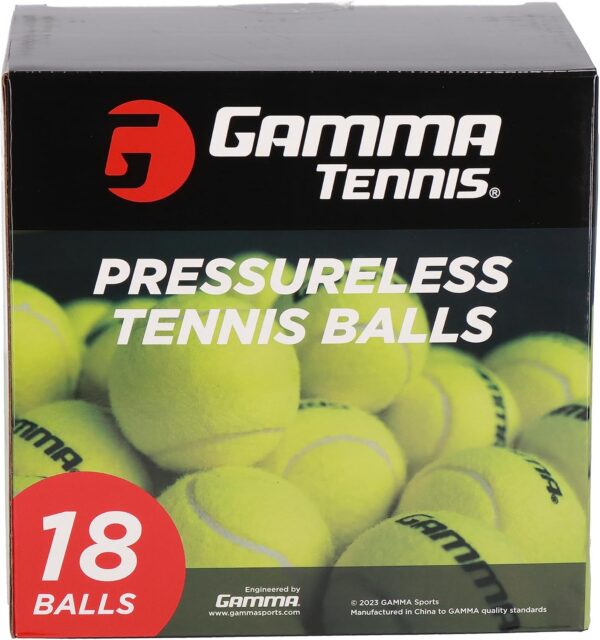 GAMMA Sports Pressureless Tennis Balls Box, Bulk Tennis Balls, Premium Tennis Accessories, Multiple Pack Sizes, Tennis Practice, Tennis Training, Pet Toys, Dog Ball, Coach, Indoor & Outdoor Play