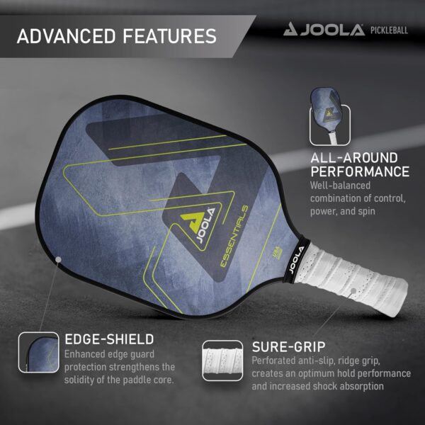 JOOLA Essentials Pickleball Paddles with Reinforced Fiberglass Surface and Honeycomb Polypropylene Core - Image 3