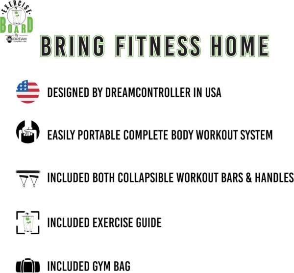 Home Workout Equipment for Women. Home Gym Equipment. Home Exercise Equipment Women. Portable Workout Home. Total Body Workout. Travel Gym. Crossfit Equipment. Home Fitness Equipment | EXERCISE BOARD. - Image 5